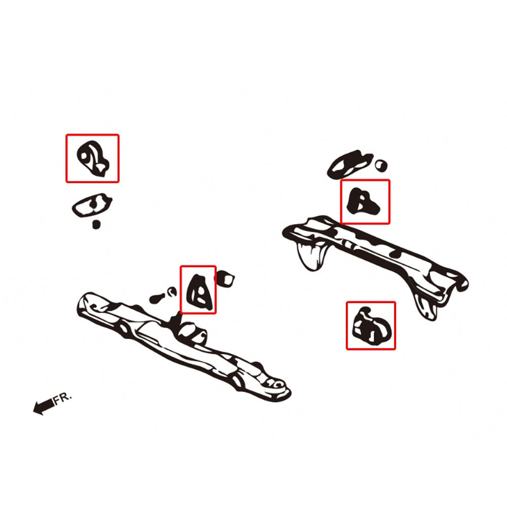 Rocar Front Motor Engine & Transmission Mount For 88-91 Honda Civic/CR-X Manual