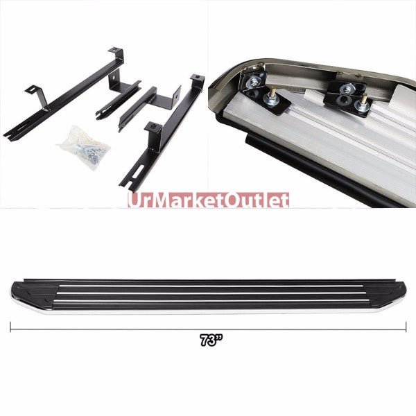 Ridgeline Flat Board Metal Running Board Nerf Bar For 10-15 Lexus RX350 RX450h