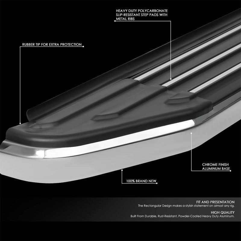 Ridgeline Flat Board Metal Running Board Nerf Bar For 18+ Volkswagen Atlas (CA1)