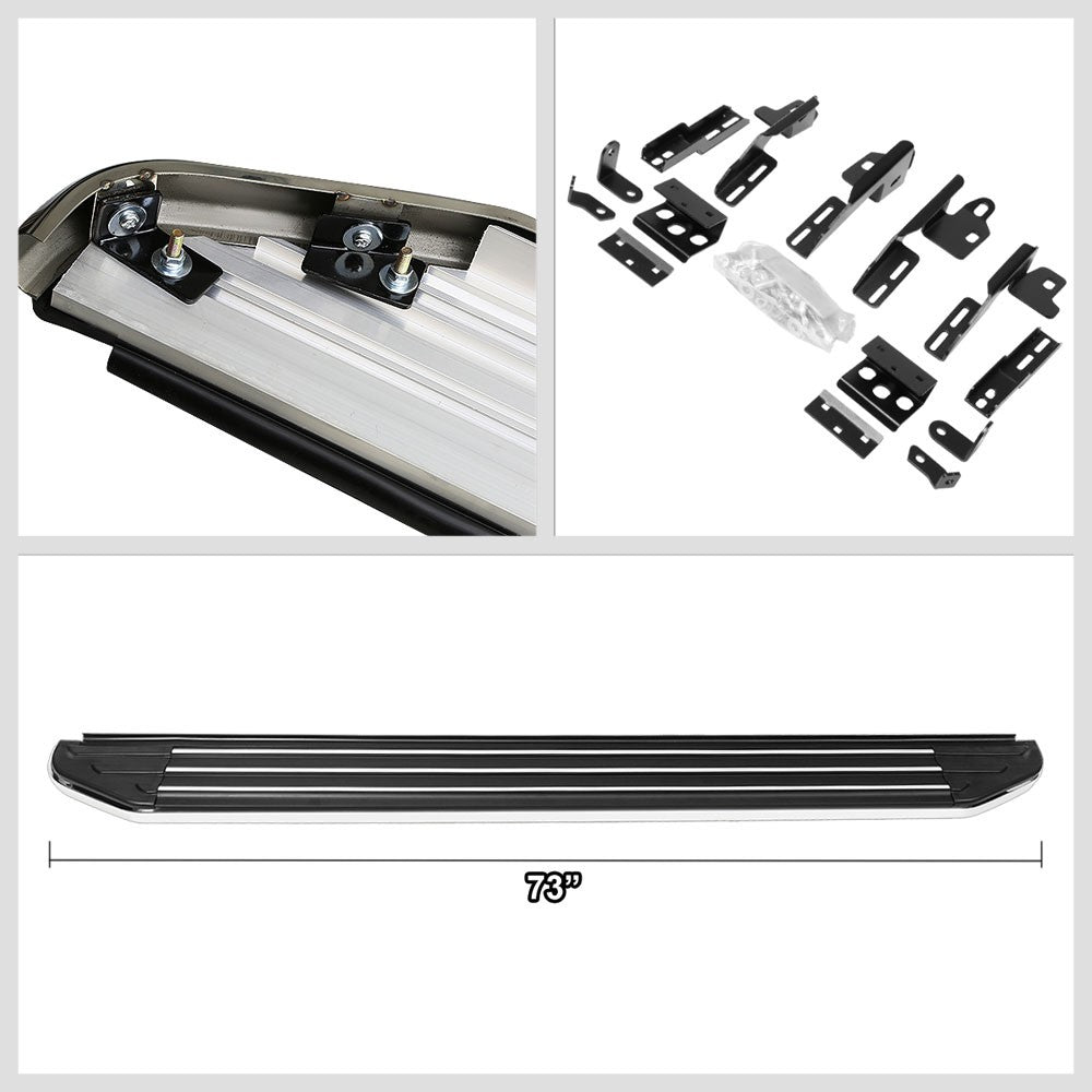 Ridgeline Flat Board Metal Running Board Nerf Bar For 11-19 Ford Explorer (U502)