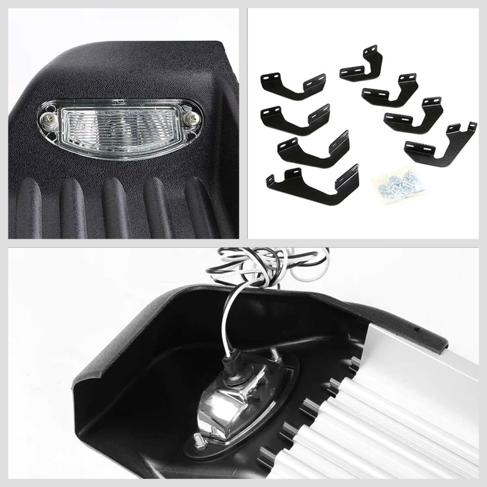 Ridgeline w/Light Metal Running Board Nerf Bar For 07-21 Tundra Extended Cab