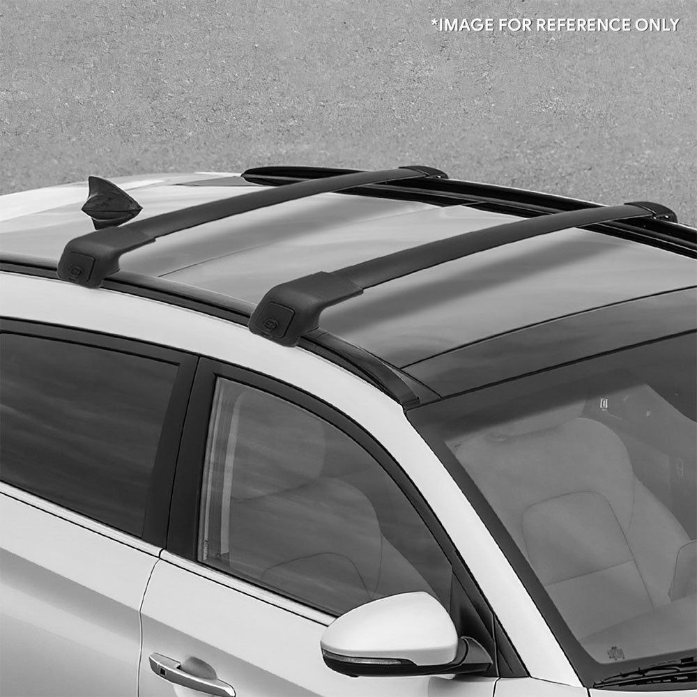 2X Aluminum Black Roof Rack Rail Crossbar (OE Style) For 16-21 Tucson (TL)