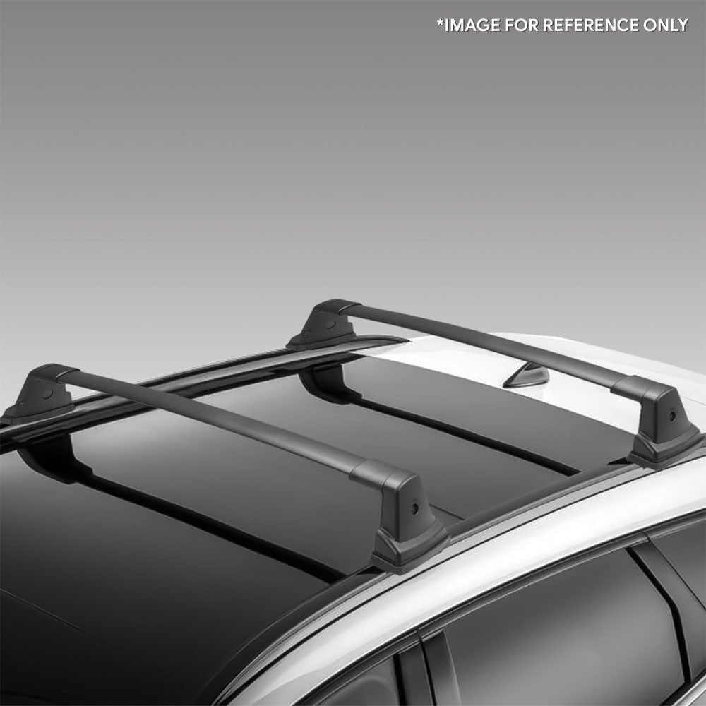 2X Aluminum Black Roof Rack Rail Crossbar (OE Style) For 20+ Kia Soul (SK3)