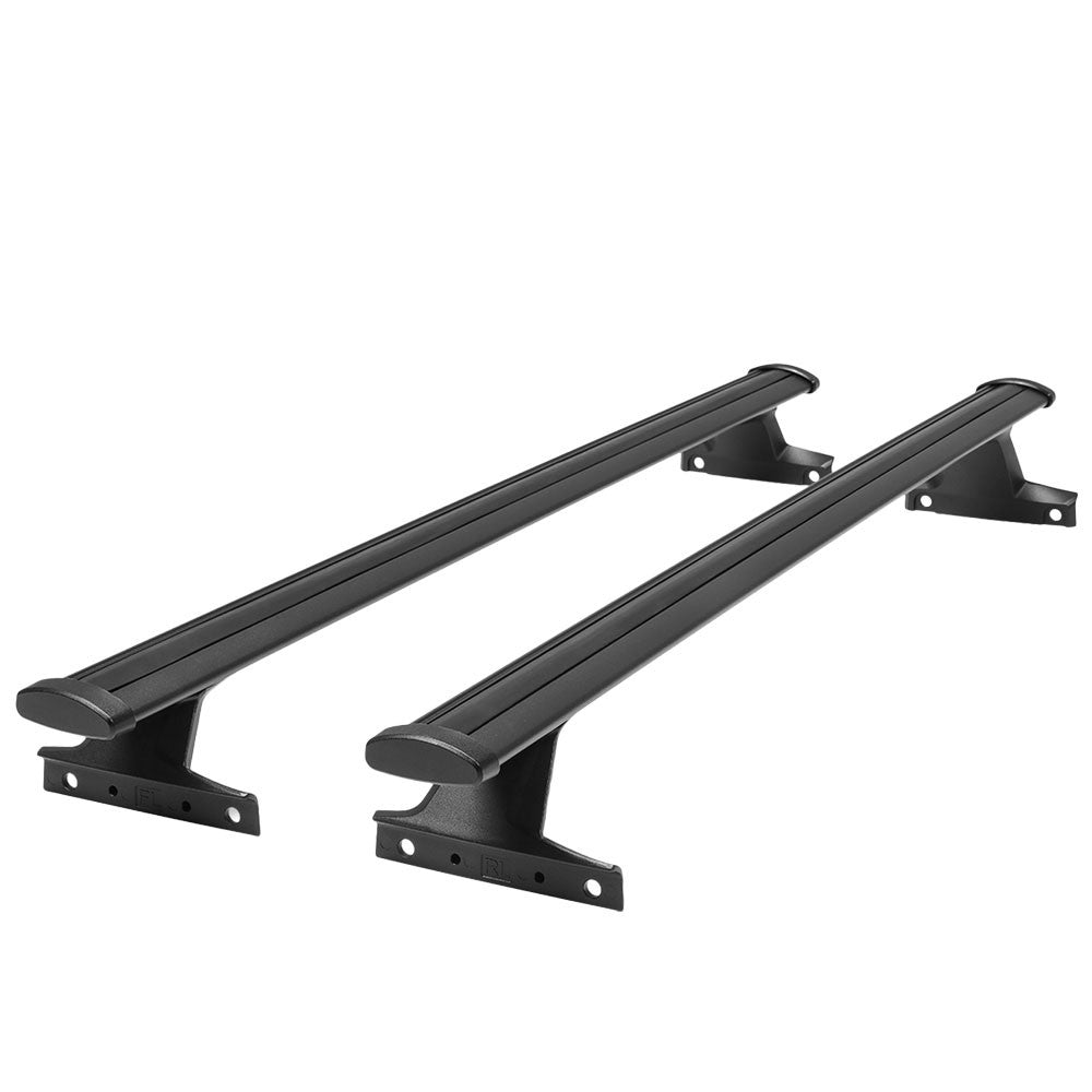 2X Aluminum Black Roof Rack Rail Crossbar (OE Style) For 18-24 Equinox/Terrain