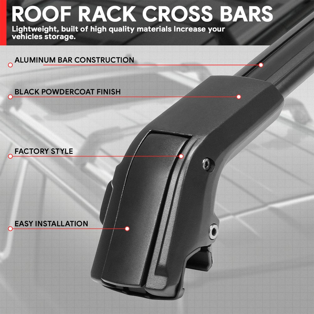 2X Roof Rack Rail Crossbar (OE Style) For 21-24 Escalade / Tahoe / Yukon / XL