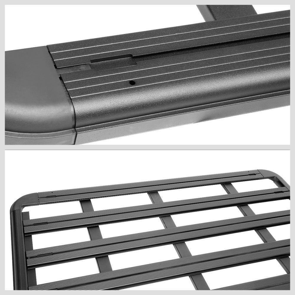 60" x 48" Black Universal Roof Top Pallet Board Style Aluminum Cargo Carrier