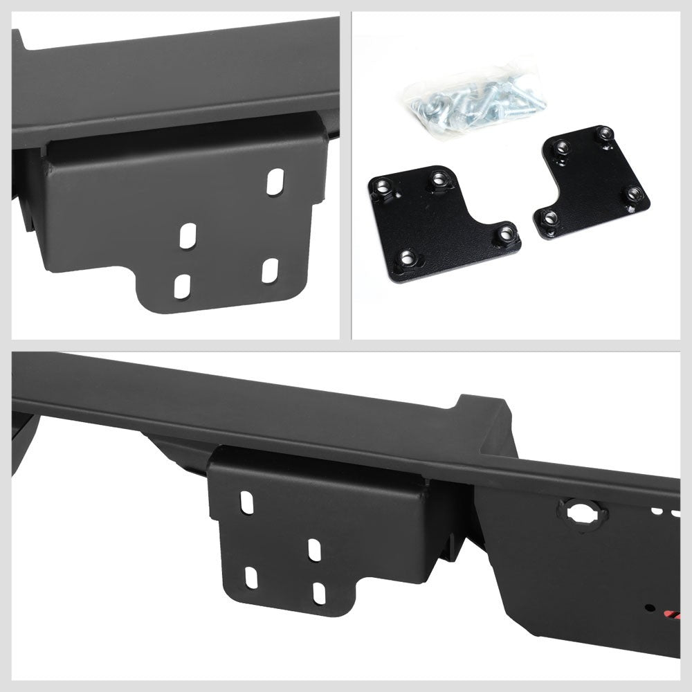 Black Steel Off Road Heavy Duty Rear Bumper For 17-19 Ford F-150 Raptor 3.5L V6