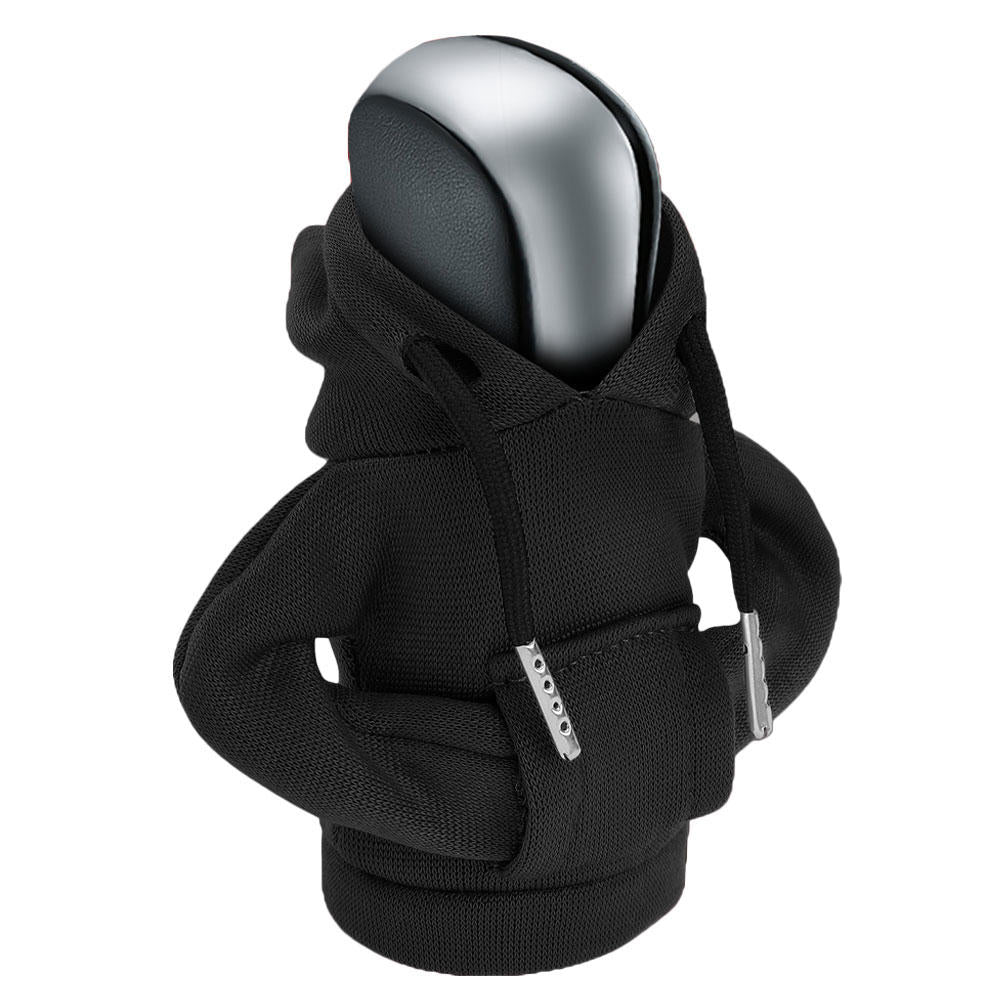 BFC-STKBC-HOOD-BK Universal Black 5.2" X 4.5" Hoodie Style Shift Knob Cover Protector 2.2" DIA