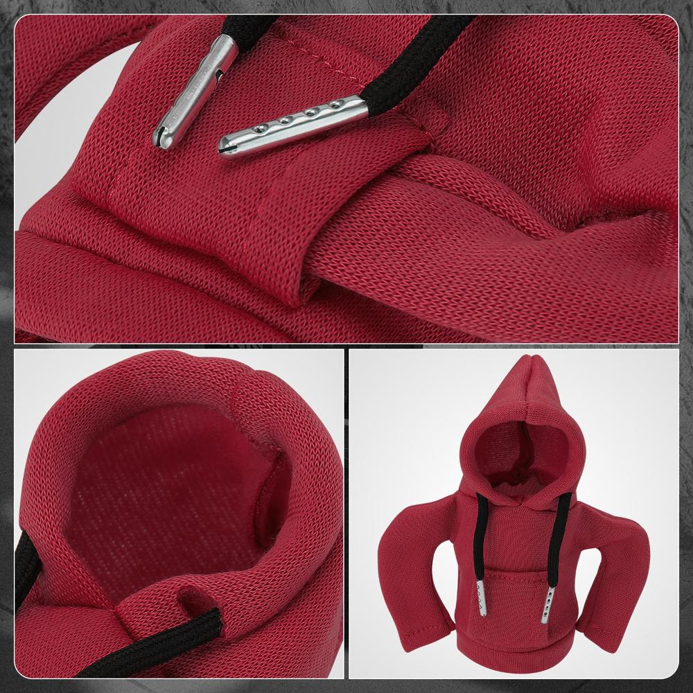 BFC-STKBC-HOOD-DR Universal Red 5.2" X 4.5" Hoodie Style Shift Knob Cover Protector 2.2" DIA