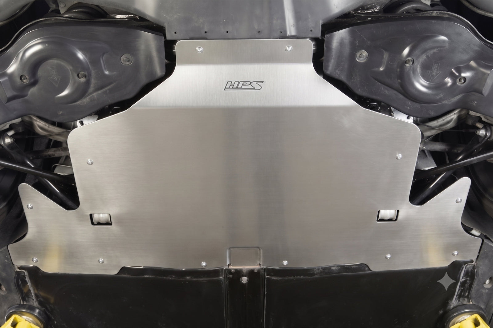 SP-102P HPS Polish Rear Skid Plate Undertray Shield For Tesla 17-23 Model3/20-23 ModelY