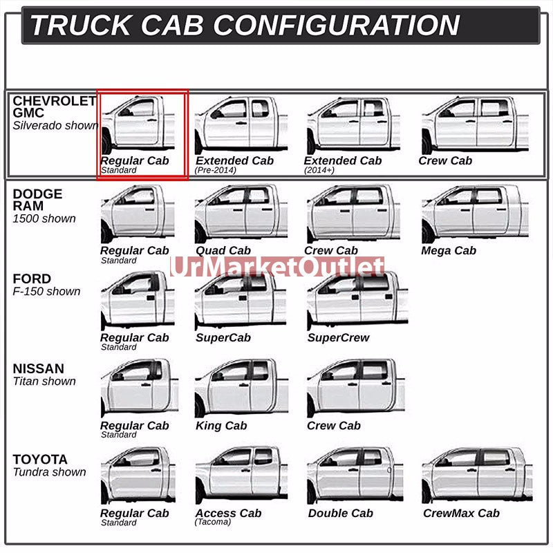 90 Bend End Black Running Board Nerf Bar For 99-19 Silverado/Sierra Standard Cab