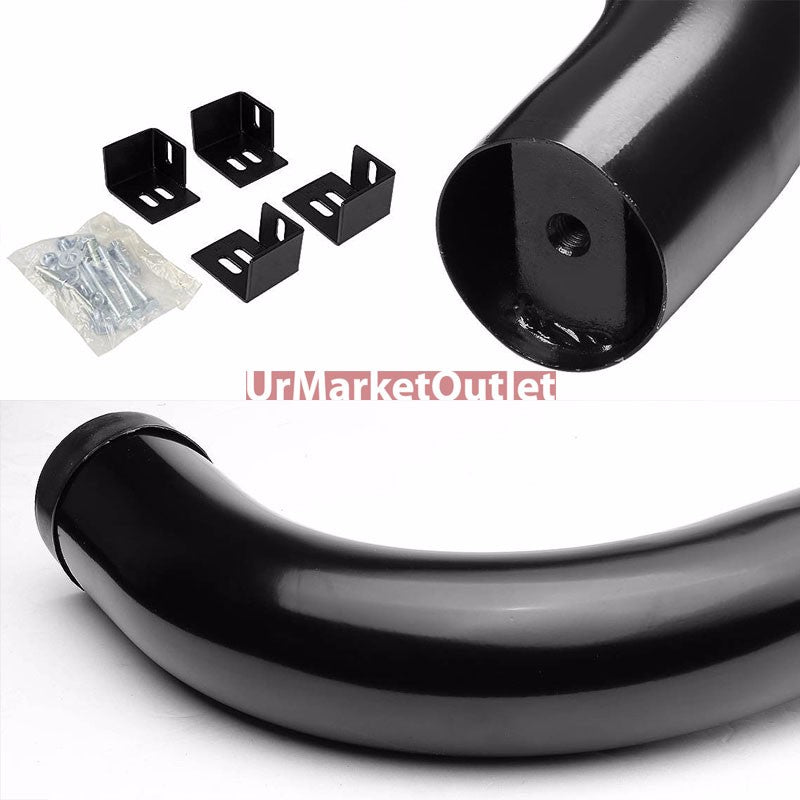 90 Bend End Black Running Board Nerf Bar For 98-03 Dodge Durango