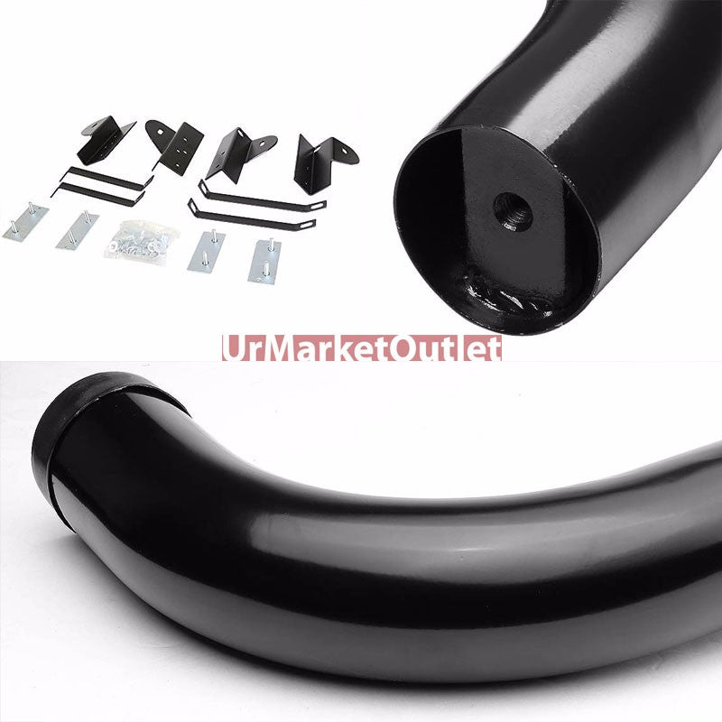 90 Bend End Black Running Board Nerf Bar For 01-03 Ford F-150 PN-96 Crew Cab