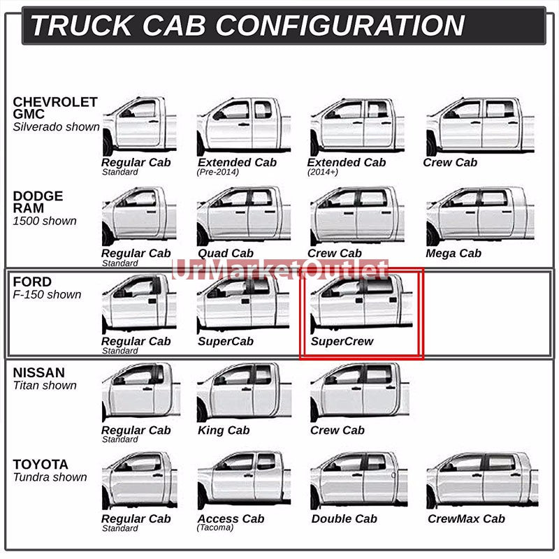 90 Bend End Black Running Board Nerf Bar For 04-14 Ford F-150 Crew Cab