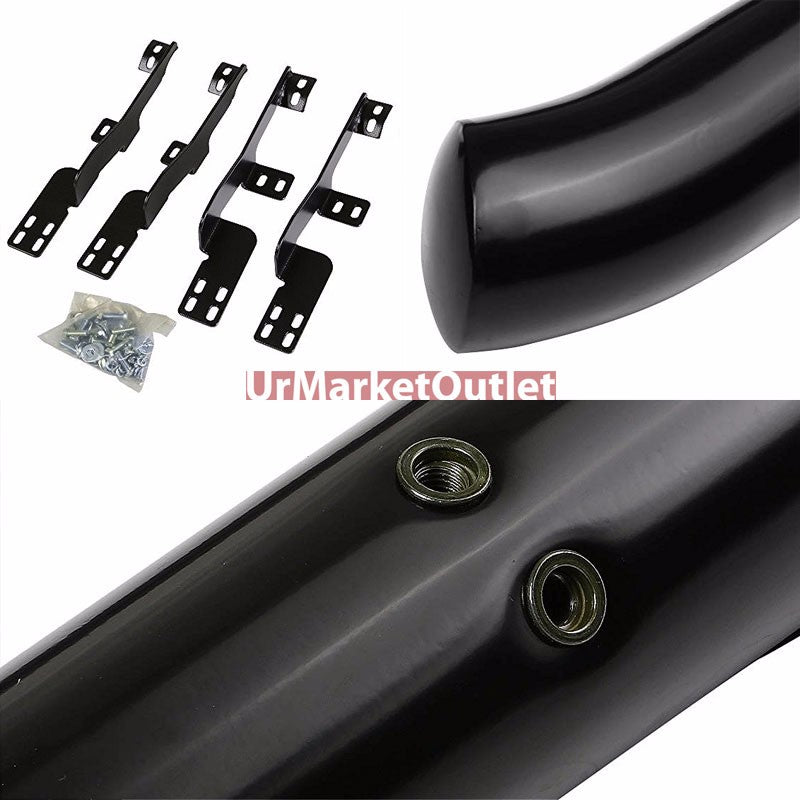 Curved End Black Running Board Nerf Bar For 01-06 Acura MDX/03-08 Honda Pilot