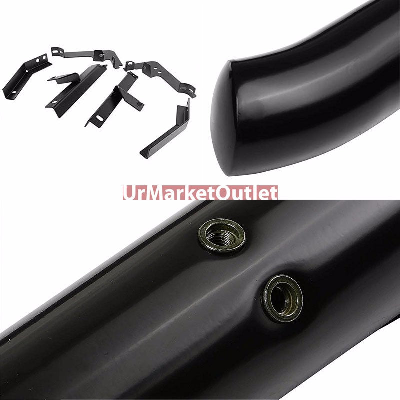 Curved End Black Running Board Nerf Bar For 09-15 Honda Pilot (YF3/4 2nd Gen)