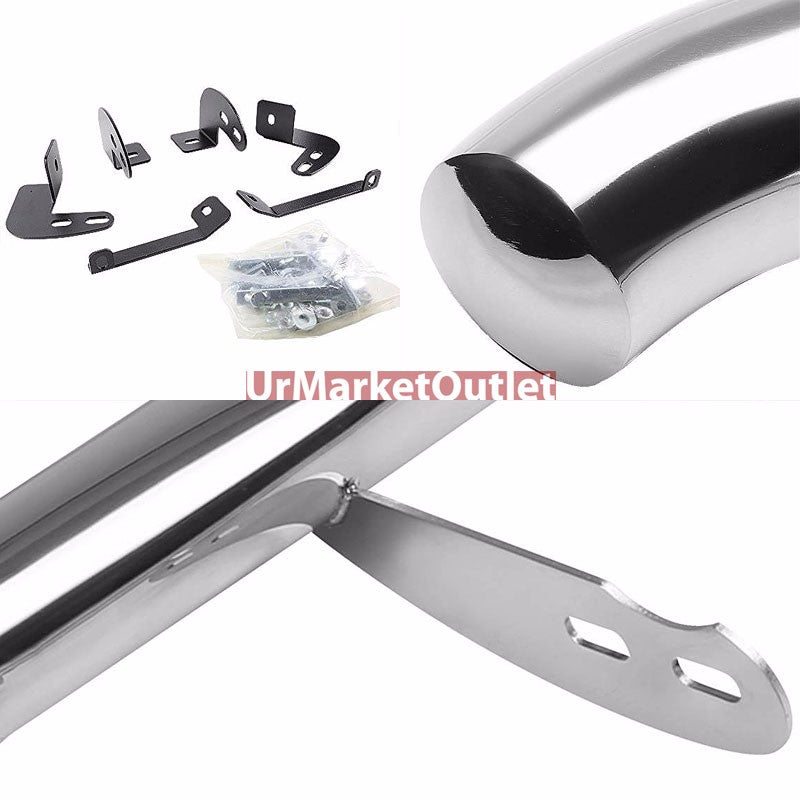 Curved End Metal Running Board Nerf Bar For 01-07 Highlander/04-06 Lexus RX330