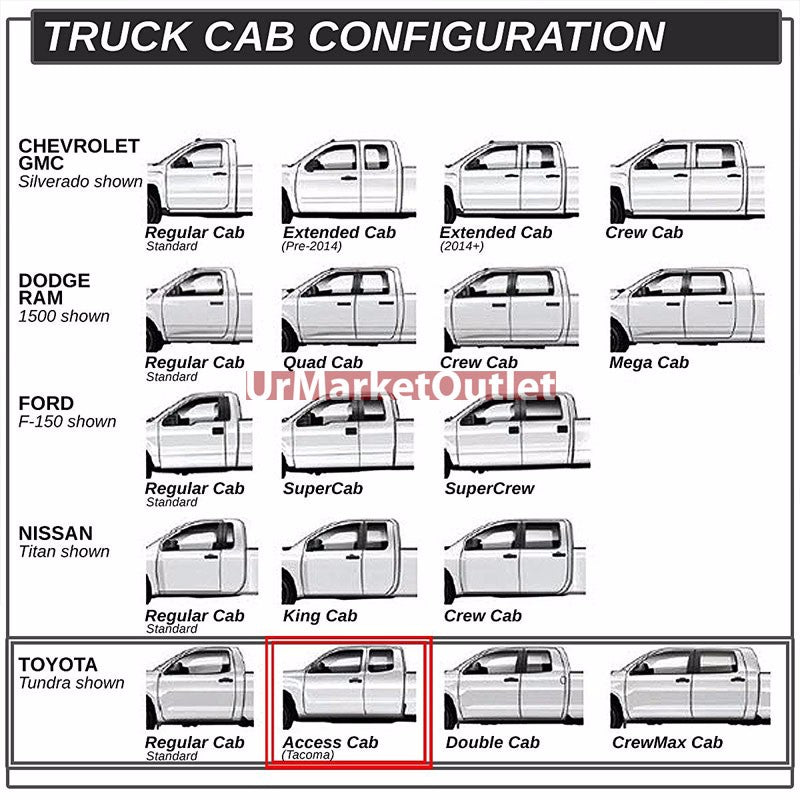 Curved End Metal Running Board Nerf Bar For 05-22 Toyota Tacoma Extended Cab