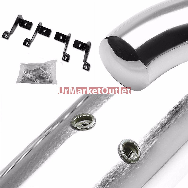 Curved End Metal Running Board Nerf Bar For 13-18 Toyota RAV4 (XA40)