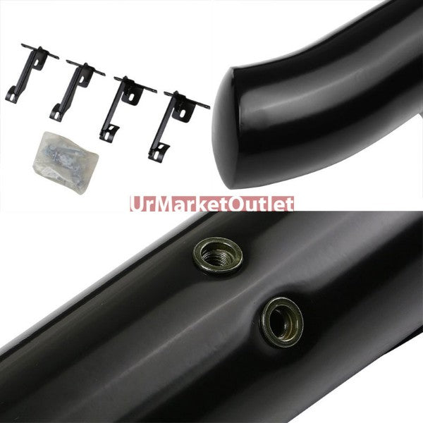 Curved End Black Running Board Nerf Bar For 11+ Dodge Durango (WD 3rd Gen)