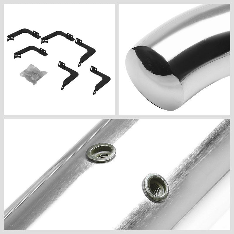 Curved End Metal Running Board Nerf Bar For 05-21 Frontier D40 Extended Cab