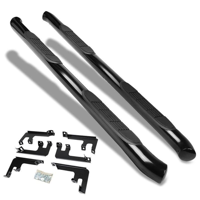 Curved End Black Running Board Nerf Bar For 16-22 Honda Pilot (YF5/6 3rd Gen)