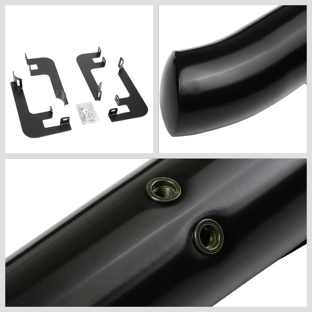Curved End Black Running Board Nerf Bar For 14-20 Acura MDX (YD3 3rd Gen)