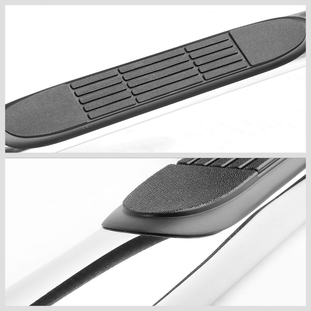 Curved End Metal Running Board Nerf Bar For 19+ Silverado 1500 T1XX Extended Cab