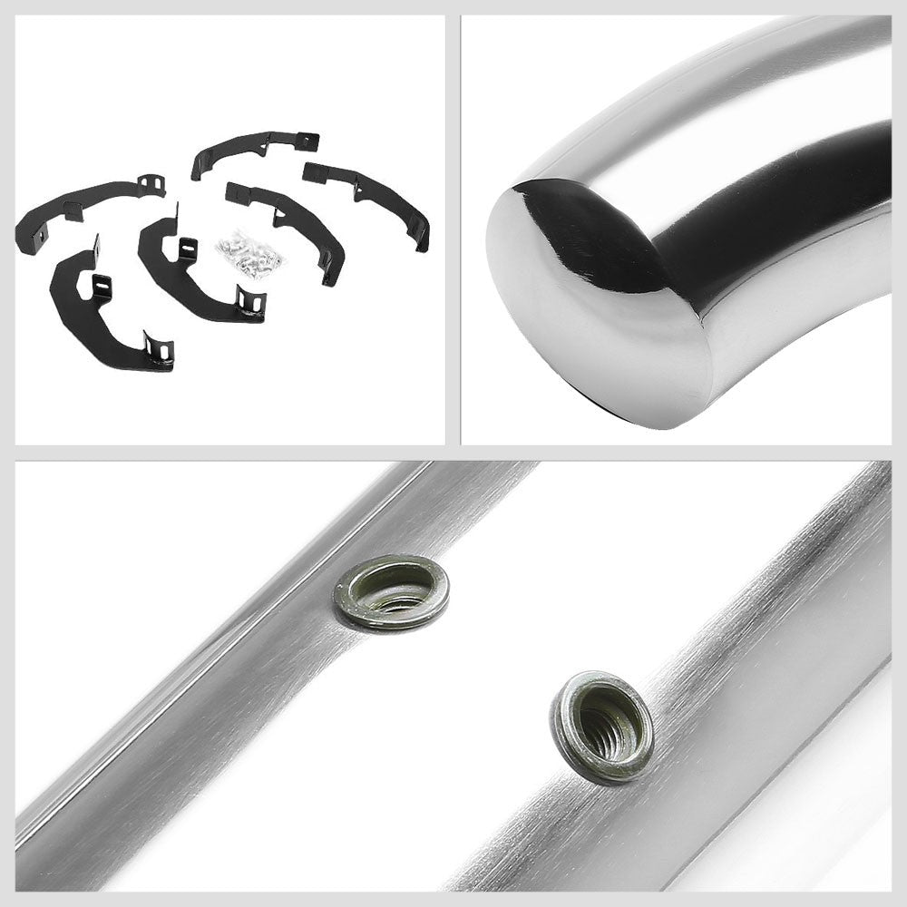 Curved End Metal Running Board Nerf Bar For 19+ Silverado 1500 T1XX Extended Cab
