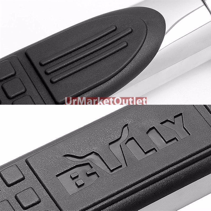 90 Bend End Metal Running Board Nerf Bar Adjustable Extended Cab and Crew Cab