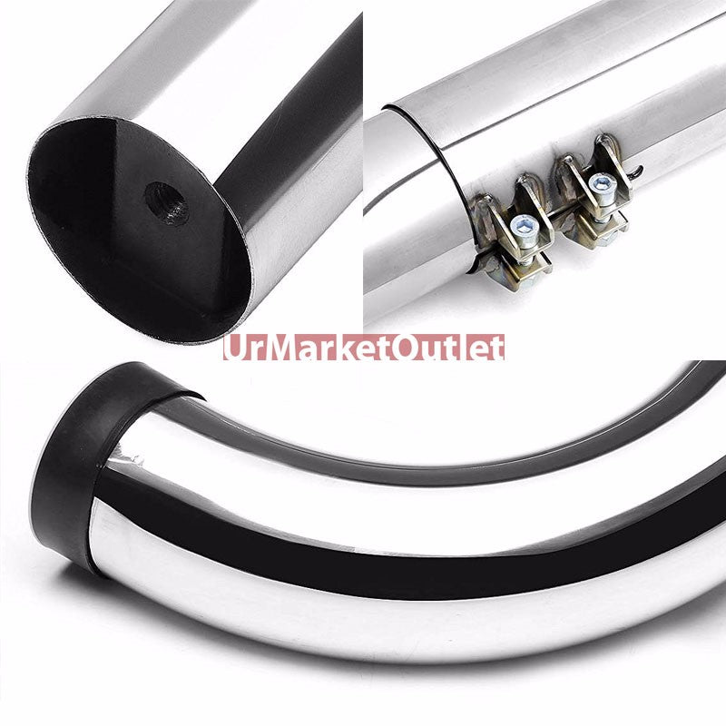 90 Bend End Metal Running Board Nerf Bar Adjustable Extended Cab and Crew Cab