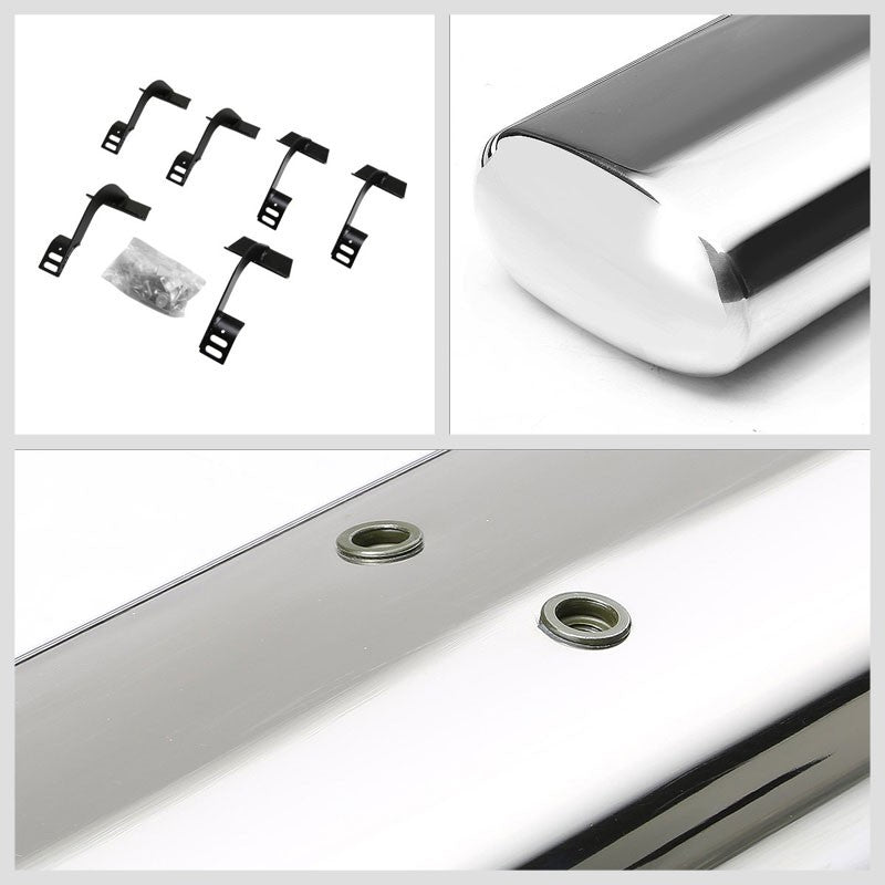 Straight Design Metal Running Board Nerf Bar For 15+ F-150 P552 P702 Crew Cab