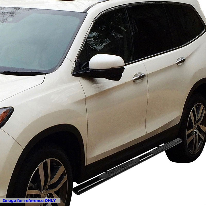 Straight Design Black Running Board Nerf Bar For 16-22 Honda Pilot (YF5/6)