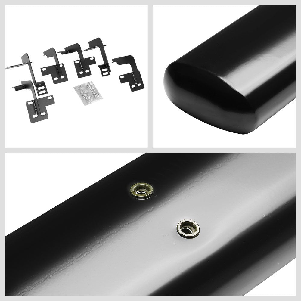 Straight Design Black Running Board Nerf Bar For 19+ Ram 1500 DT Extended Cab