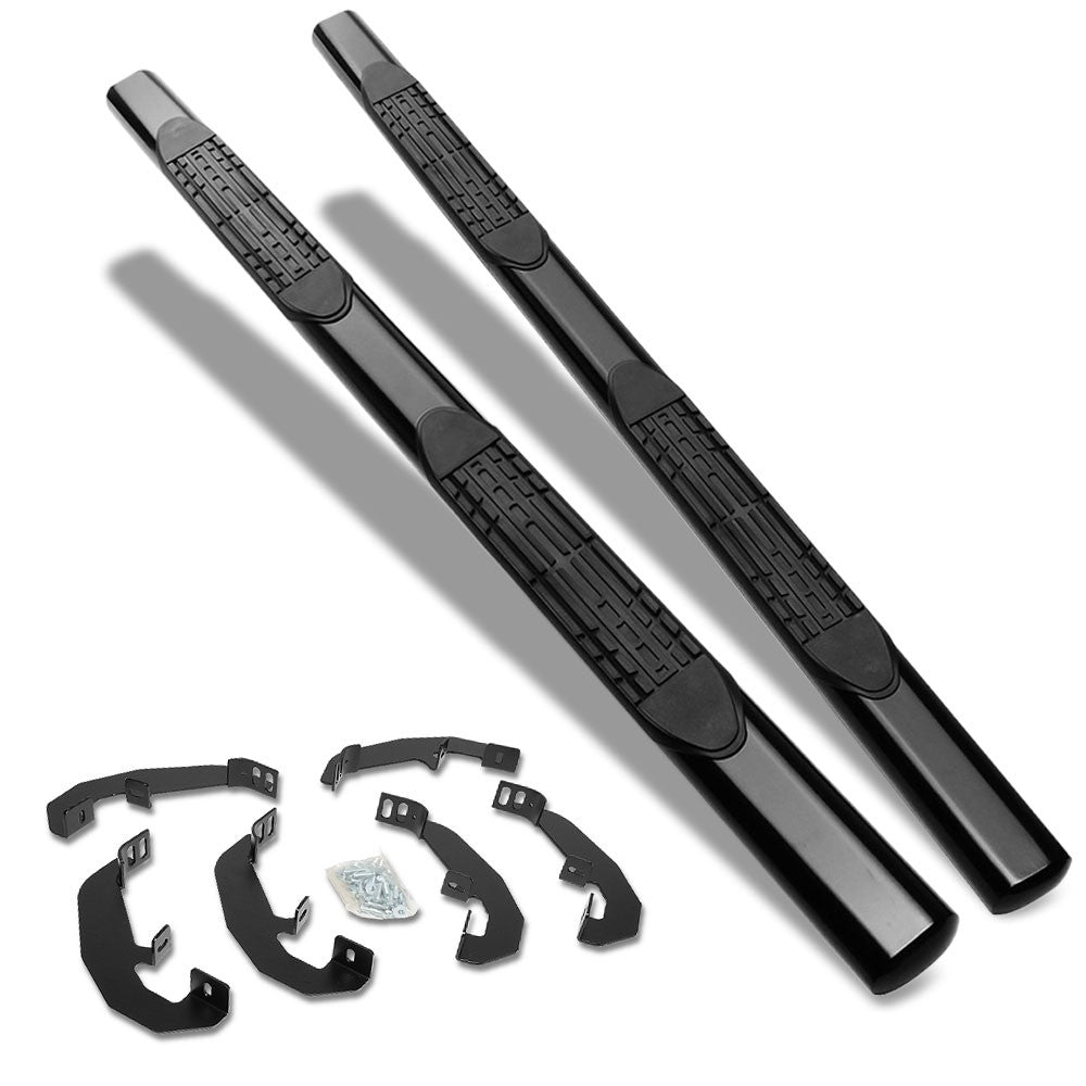 Straight Design Black Running Board Nerf Bar For 19+ Silverado/Sierra Crew Cab