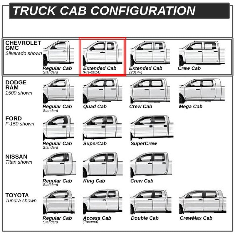 Curved End Oval Black Running Board Nerf Bar For 07-18 Sierra 1500 Extended Cab