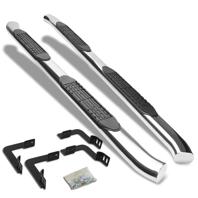 Curved End Oval Metal Running Board Nerf Bar For 05-21 Frontier D40 Crew Cab