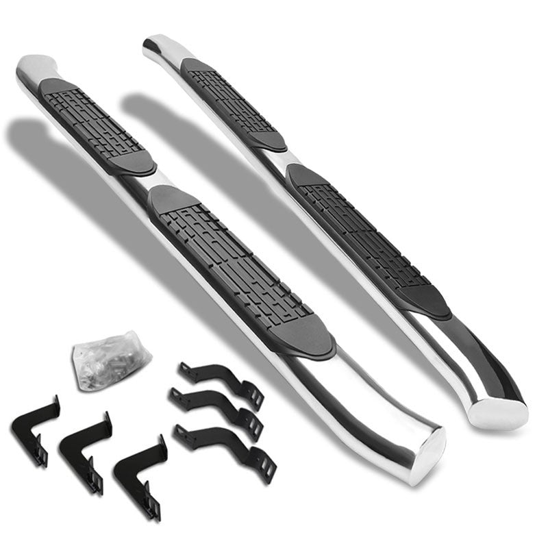 Curved End Oval Metal Running Board Nerf Bar For 07-21 Tundra XK50 Extended Cab