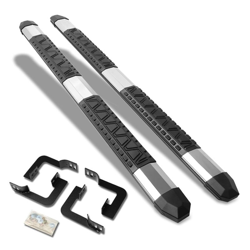 Extruded Trapezoid Metal Running Board Nerf Bar For 05-21 Frontier Extended Cab