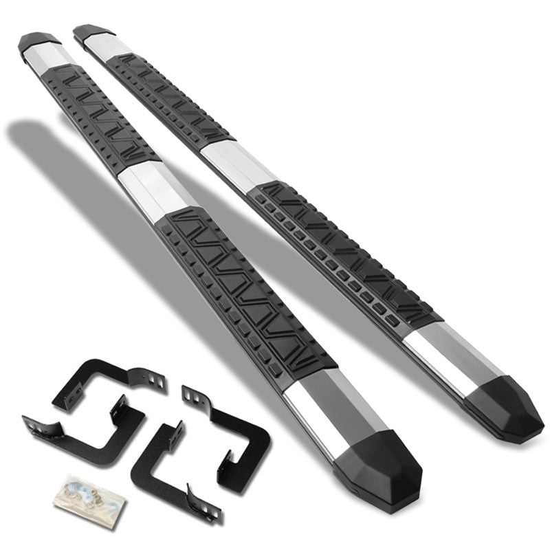 Extruded Trapezoid Metal Running Board Nerf Bar For 05-21 Frontier D40 Crew Cab