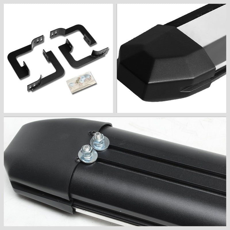 Extruded Trapezoid Metal Running Board Nerf Bar For 05-21 Frontier D40 Crew Cab