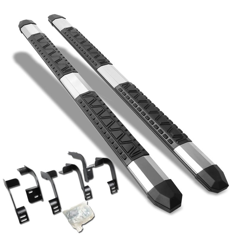 Extruded Trapezoid Metal Running Board Nerf Bar For 09-18 Ram 1500 Extended Cab