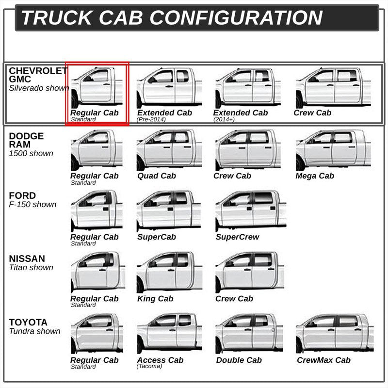 Trapezoid Metal Running Board Nerf Bar For 07-18 Silverado Sierra Standard Cab