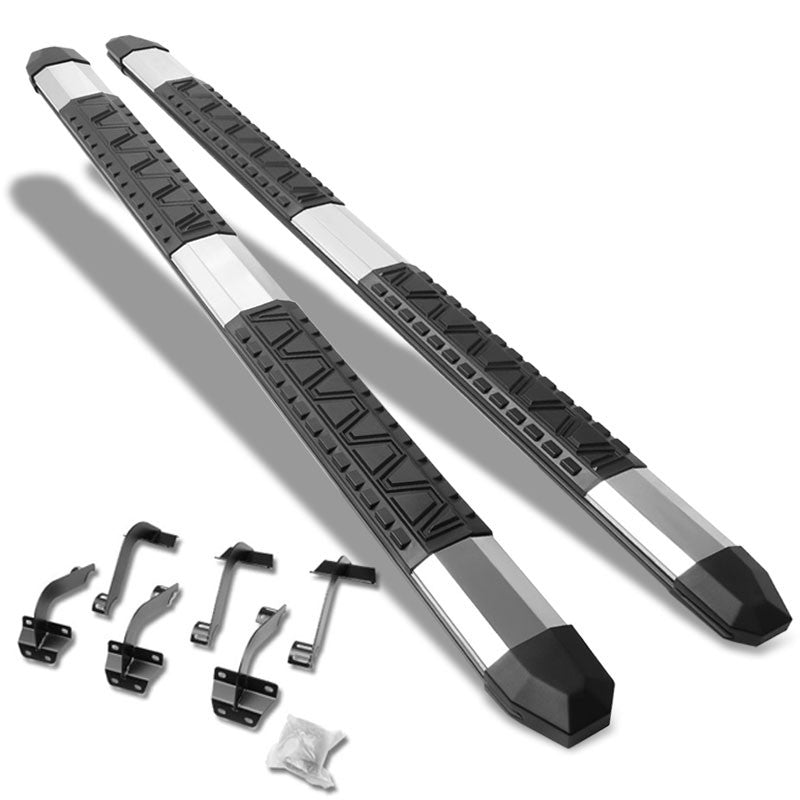 Extruded Trapezoid Metal Running Board Nerf Bar For 15+ F-150 P552 P702 Crew Cab