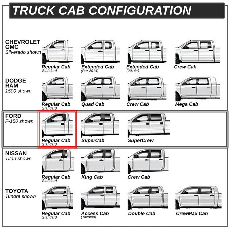 Trapezoid Metal Running Board Nerf Bar For 99-16 Ford Super Duty Standard Cab