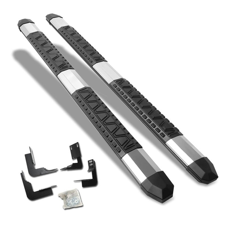 Extruded Trapezoid Metal Running Board Nerf Bar For 99-16 Ford SD Extended Cab