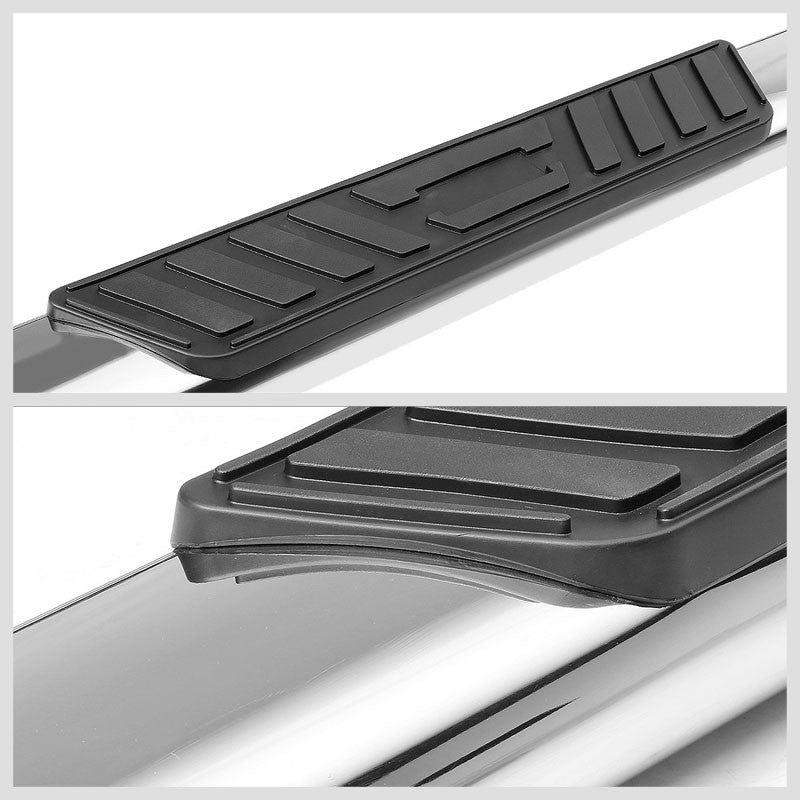 Oval Tubular Metal Running Board Nerf Bar For 07-18 Silverado 1500 Extended Cab