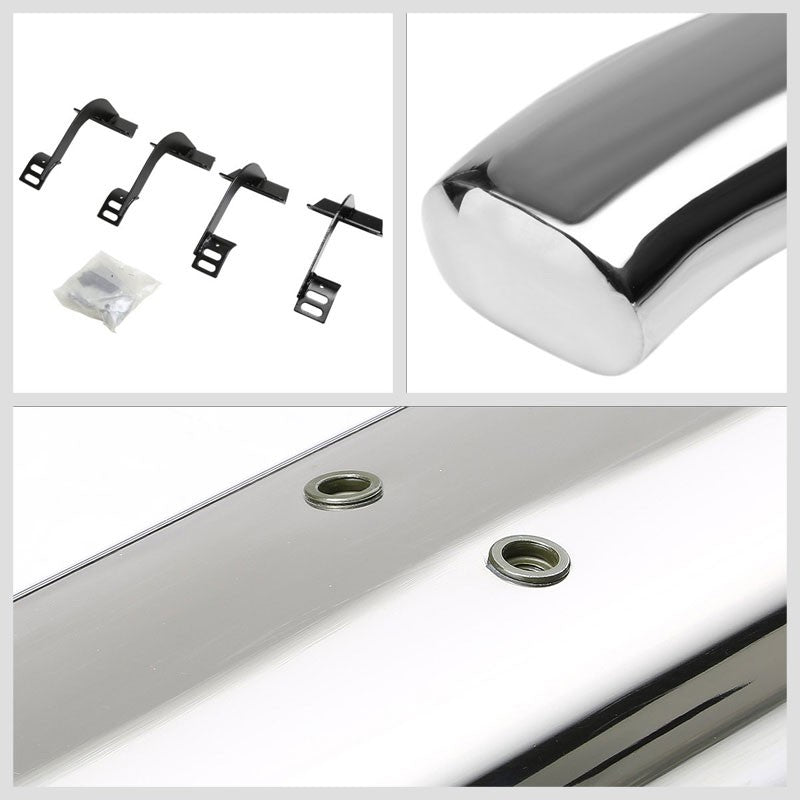 Oval Tubular Metal Running Board Nerf Bar For 15+ Ford F-150 Extended Cab