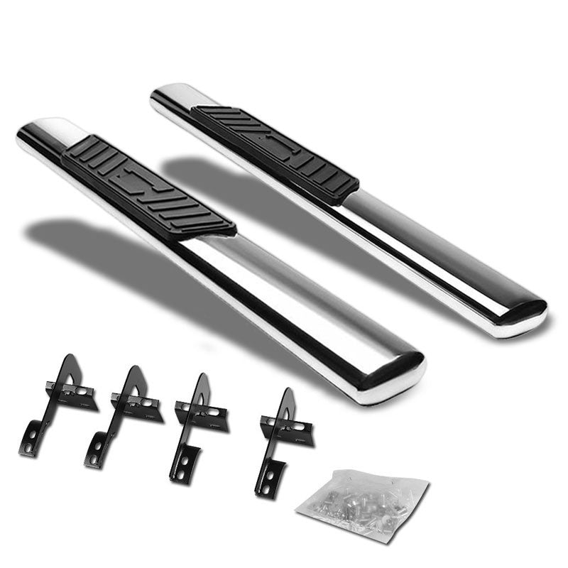 Straight Oval Metal Running Board Nerf Bar For 15+ F-150 P552 P702 Standard Cab