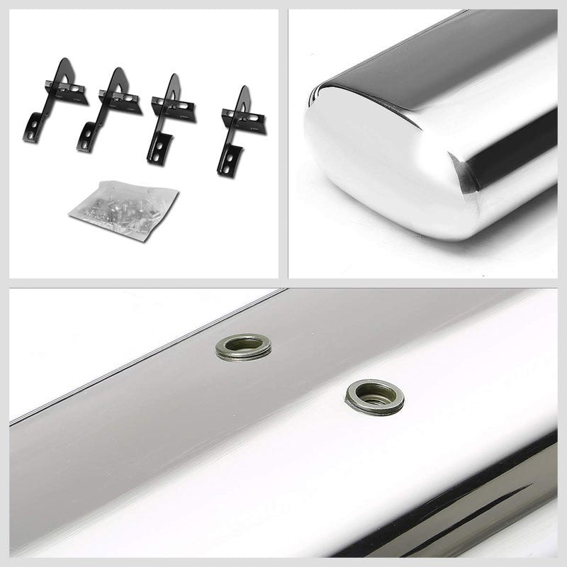 Straight Oval Metal Running Board Nerf Bar For 15+ F-150 P552 P702 Standard Cab